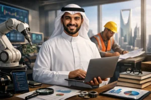 صورة تدل على مقال أكثر 10 مهارات مطلوبة للتوظيف في السعودية 2026 لمواكبة التحول الرقمي ورؤية المملكة