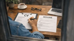 الفرق بين CV و Resume